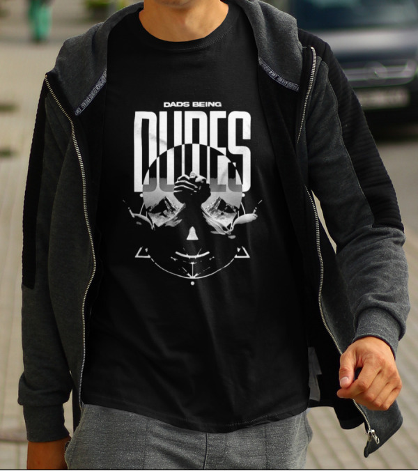 Dads Being Dudes Arm Wrestling Circle T-Shirt