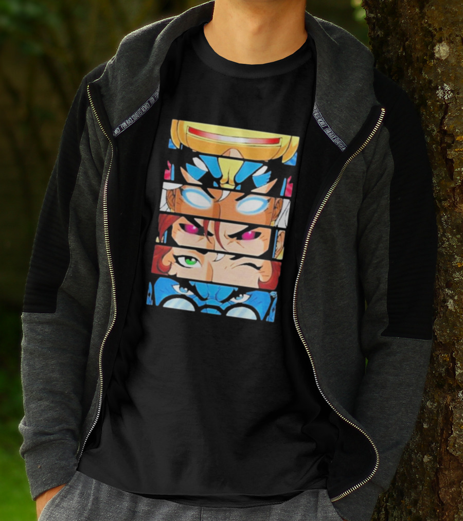 Jax Briggs X-Men97 Cyclops Wolverine Storm Jean Grey Beast Eyes T-Shirt
