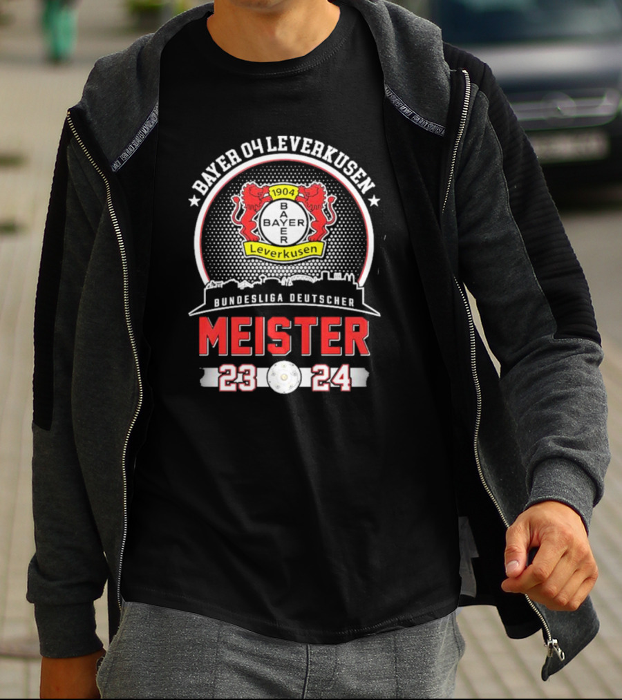 Bayer 04 Leverkusen 1904 Bundesliga Deutscher Meister 23 24 T-Shirt