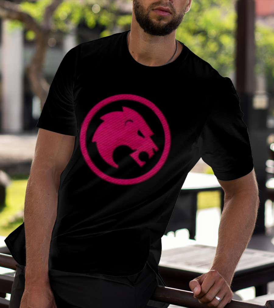 Jon Rahm Sponsor Legion XIII Pink Lion Emblem T-Shirt