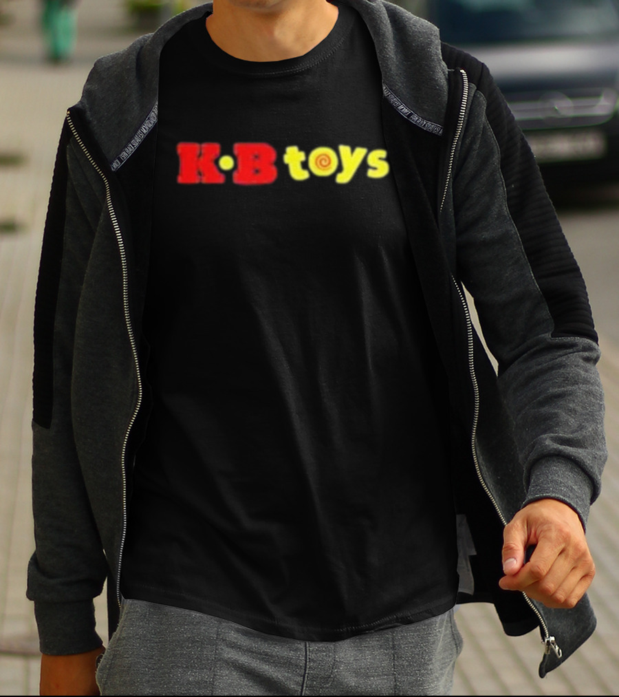 KB Toys Red Yellow Spiral T-Shirt