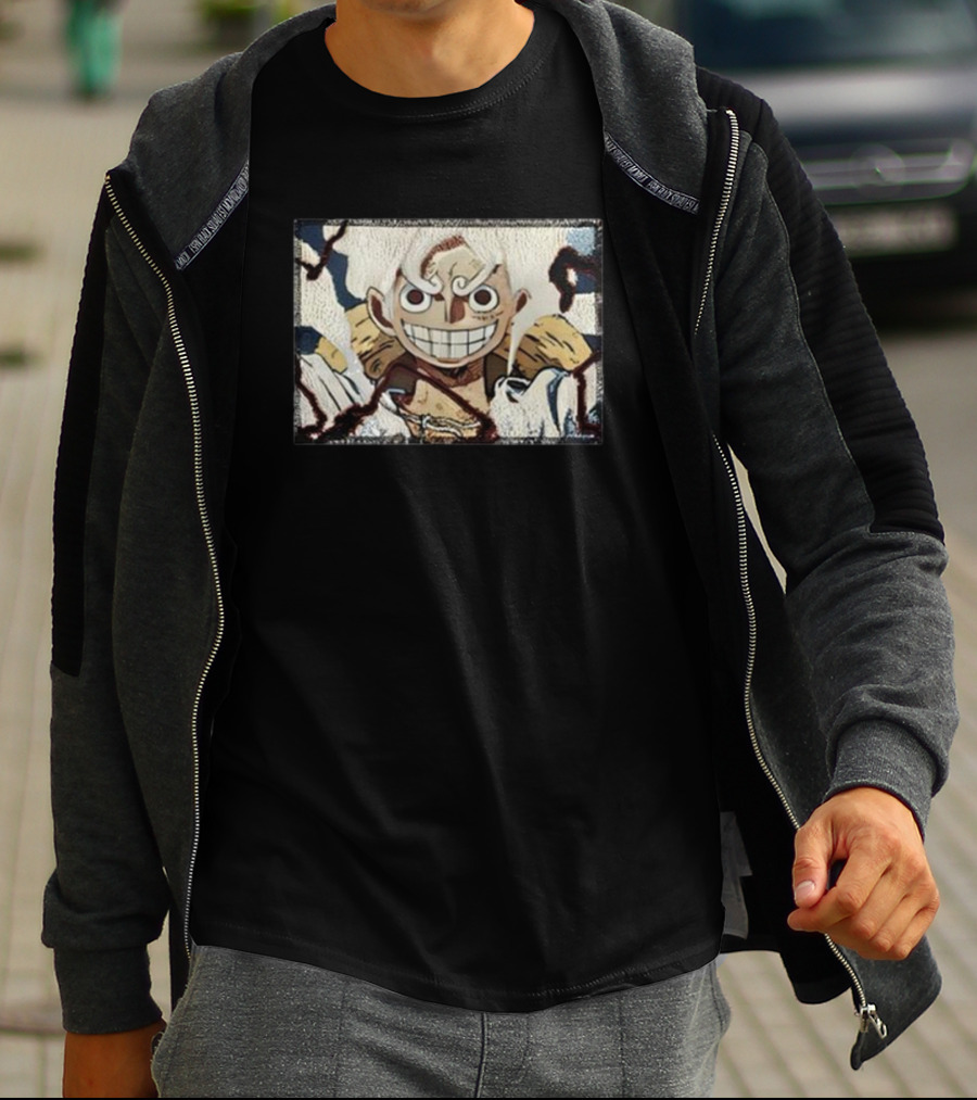 Max Holloway Wears Gear 5 Luffy From One Piece T-Shirt