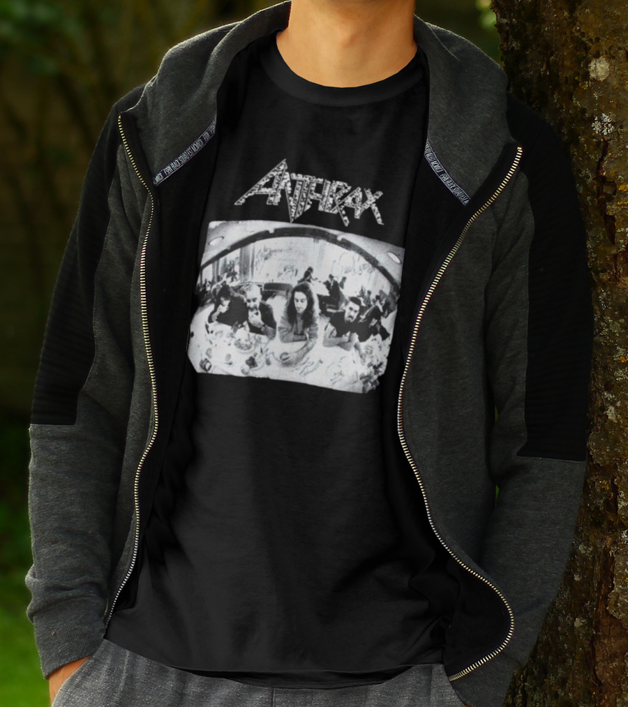 Anthrax Sound Of White Noise Rare Vintage Style Band Diner Scene T-Shirt
