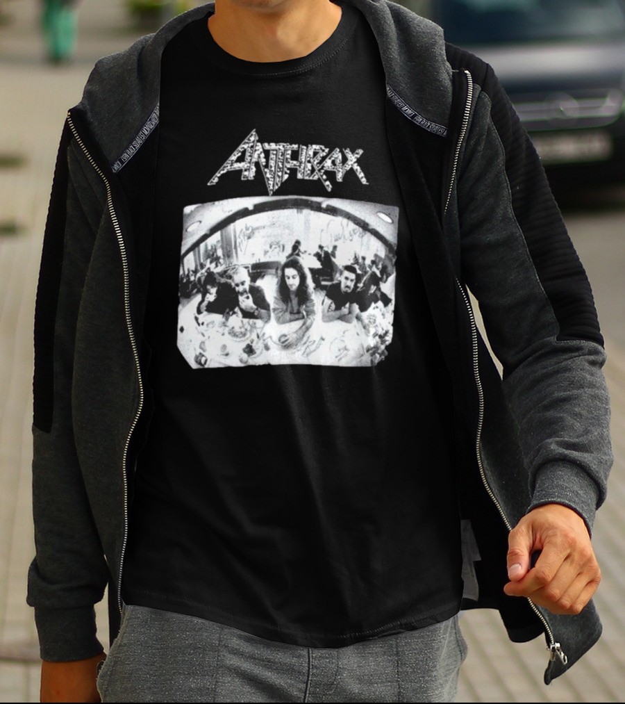 Anthrax Sound Of White Noise Rare Vintage Style Band Diner Scene T-Shirt