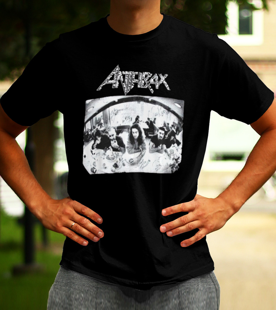 Anthrax Sound Of White Noise Rare Vintage Style Band Diner Scene T-Shirt