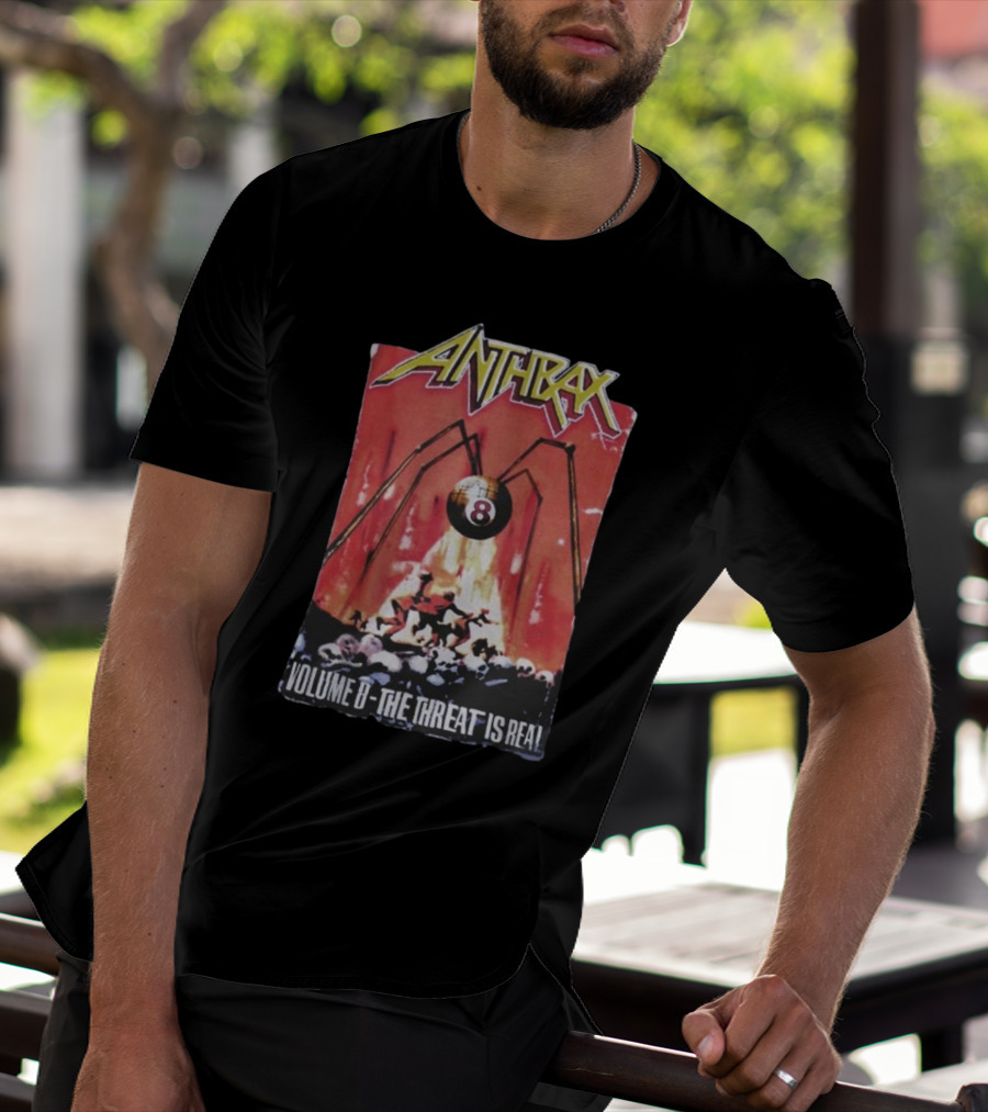 Anthrax Volume 8 The Threat Is Real Rare Vintage T-Shirt