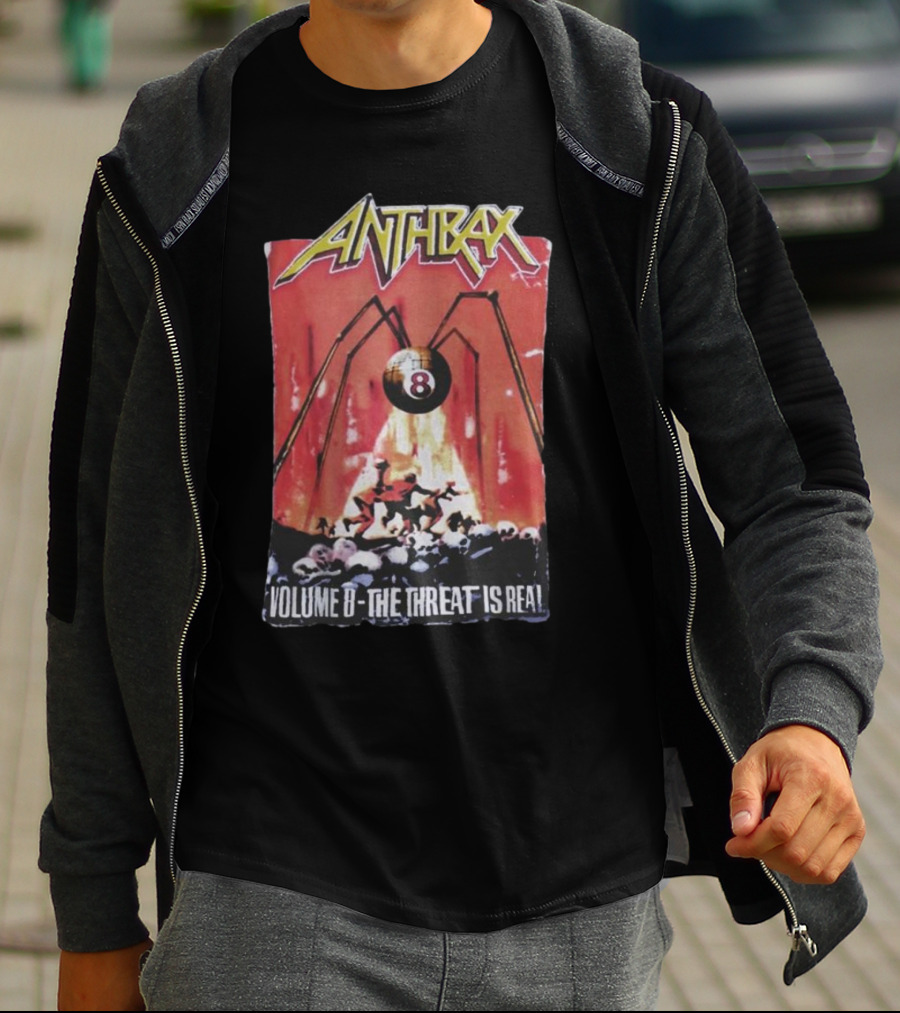 Anthrax Volume 8 The Threat Is Real Rare Vintage T-Shirt