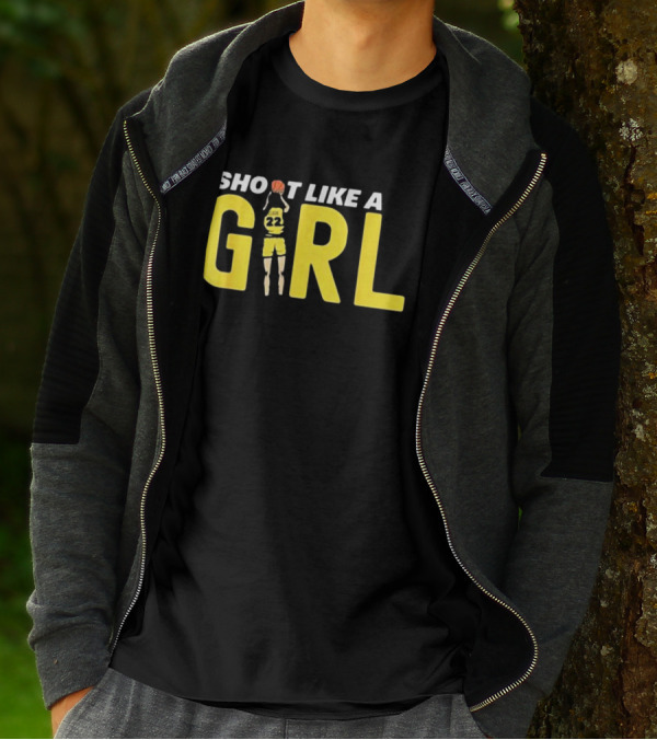 Shoot Like A Girl 22 Fan Basketball Jumper T-Shirt