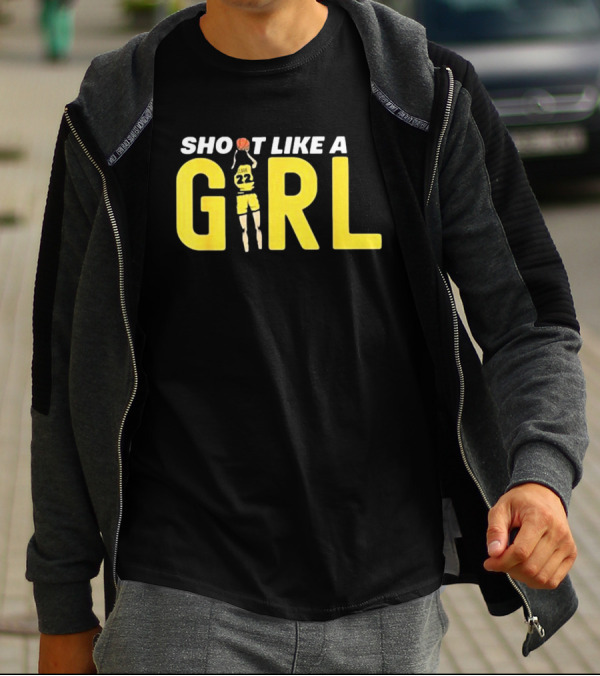Shoot Like A Girl 22 Fan Basketball Jumper T-Shirt