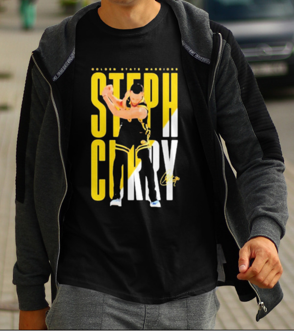 Golden State Warriors Steph Curry Golf Celebration Signature T-Shirt
