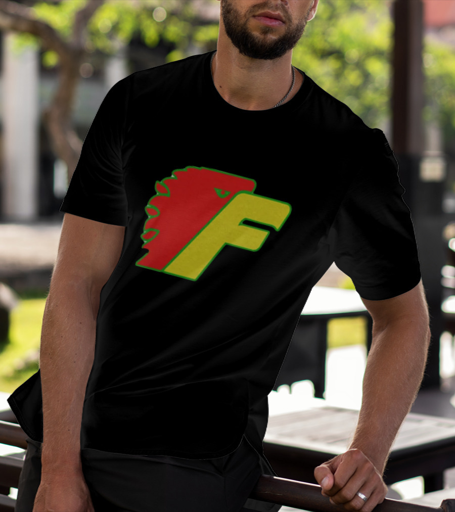 Philadelphia Firebirds Hockey Logo Red Green Yellow F T-Shirt
