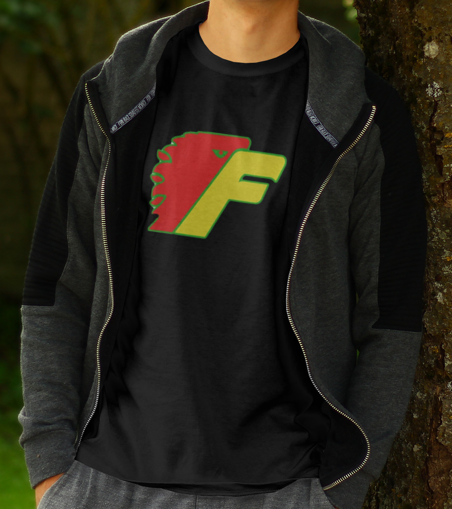 Philadelphia Firebirds Hockey Logo Red Green Yellow F T-Shirt