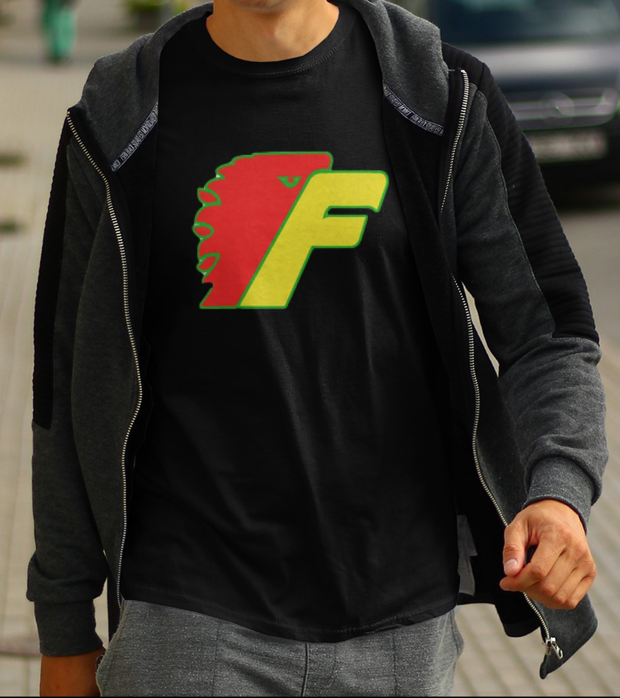 Philadelphia Firebirds Hockey Logo Red Green Yellow F T-Shirt