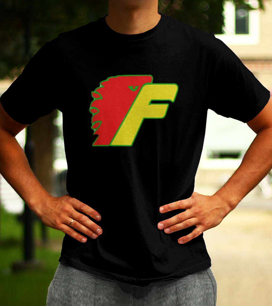 Philadelphia Firebirds Hockey Logo Red Green Yellow F T-Shirt
