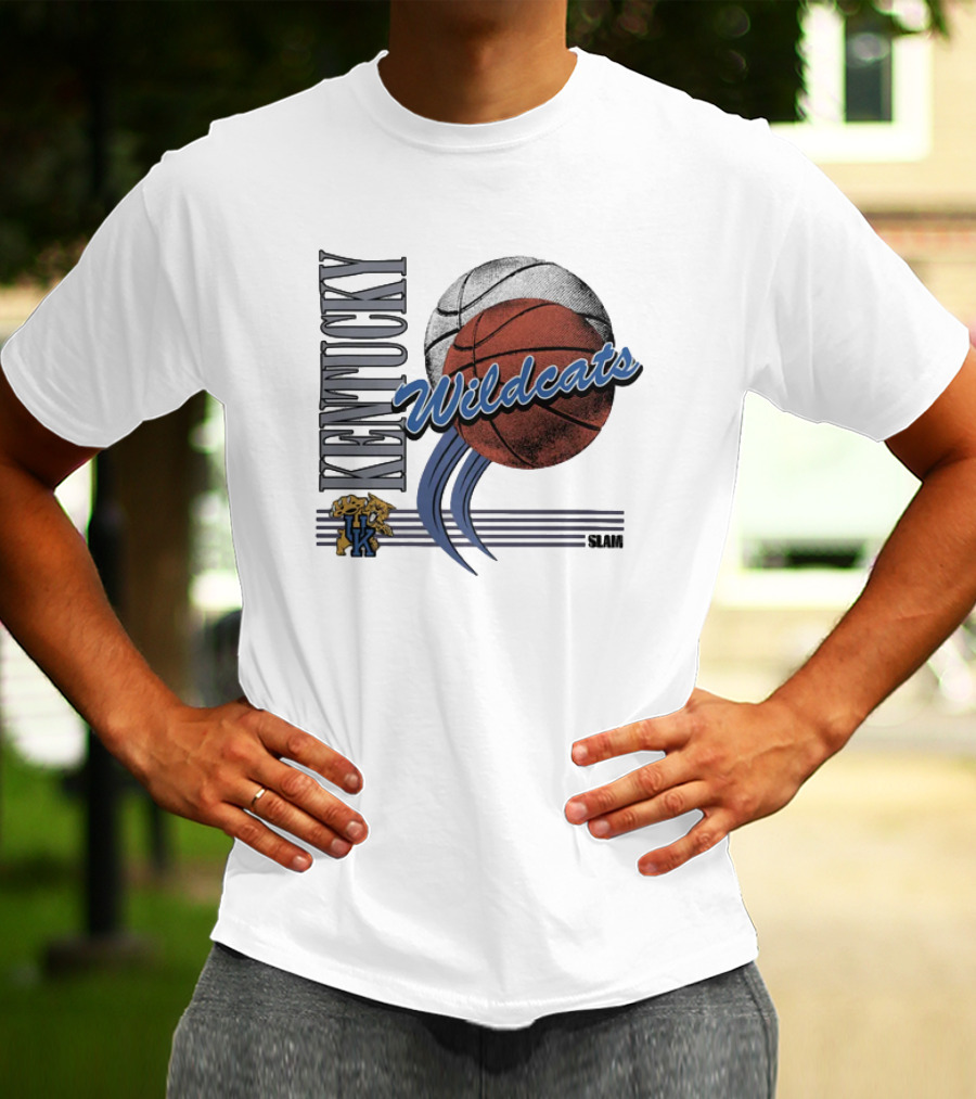 Kentucky Wildcats Basketball Slam Vintage T-Shirt