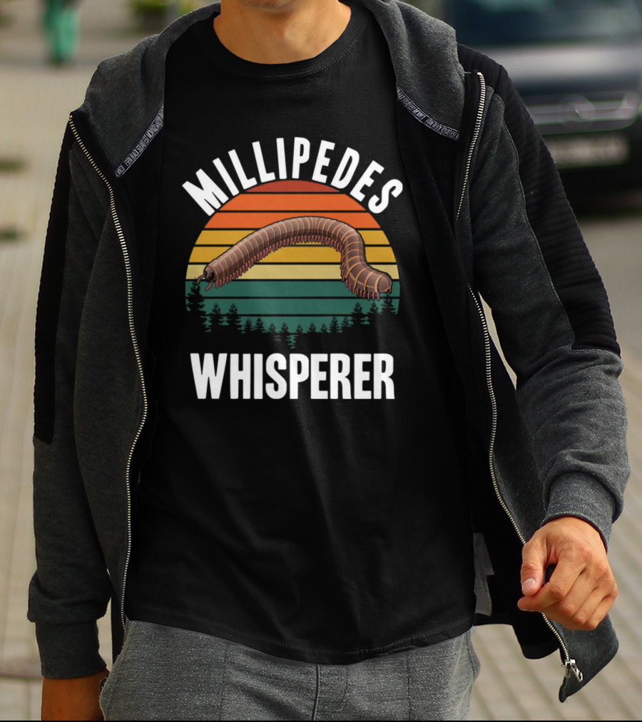 Millipedes Whisperer Vintage Sunset Forest T-Shirt