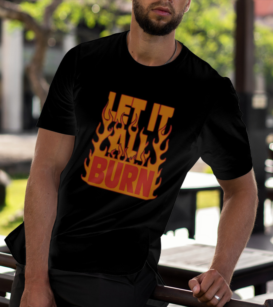 LET IT ALL BURN A Day To Remember Merch Planet Bomb T-Shirt