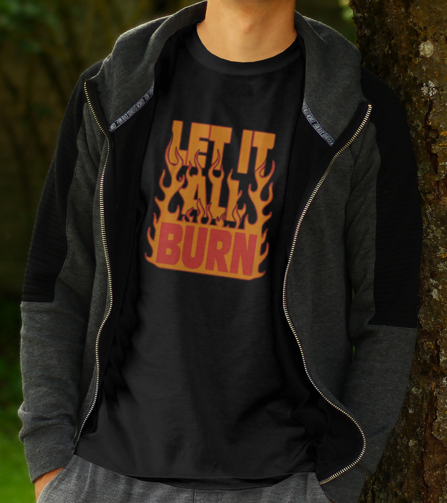 LET IT ALL BURN A Day To Remember Merch Planet Bomb T-Shirt