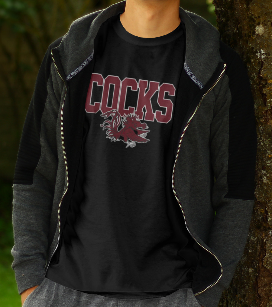 Cocks Gamecock Logo Champion Black T-Shirt