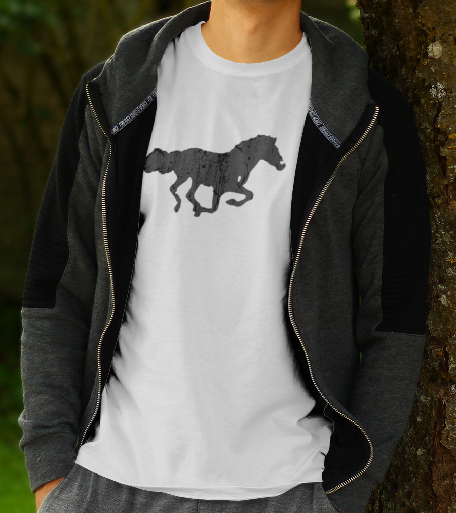 Vintage Horse Print T-Shirt