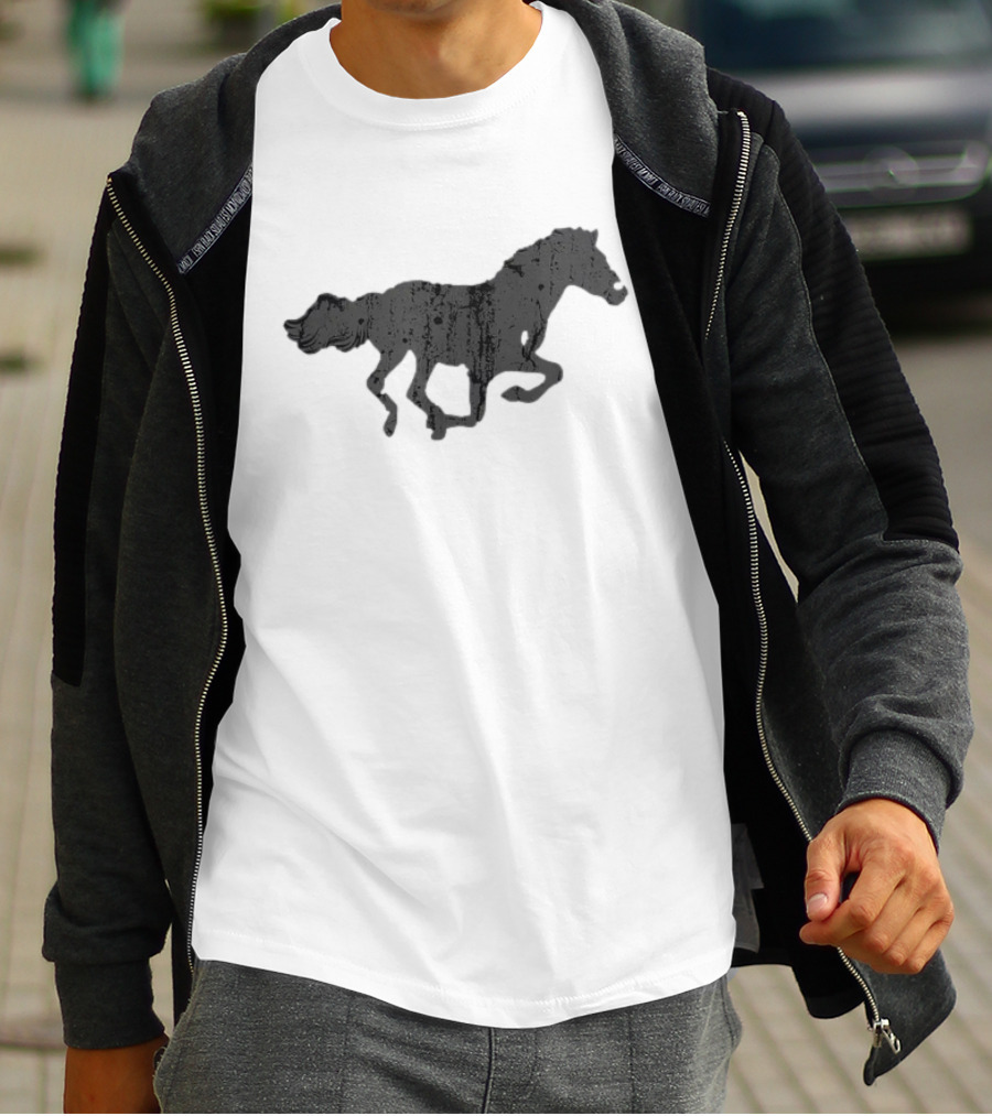 Vintage Horse Print T-Shirt