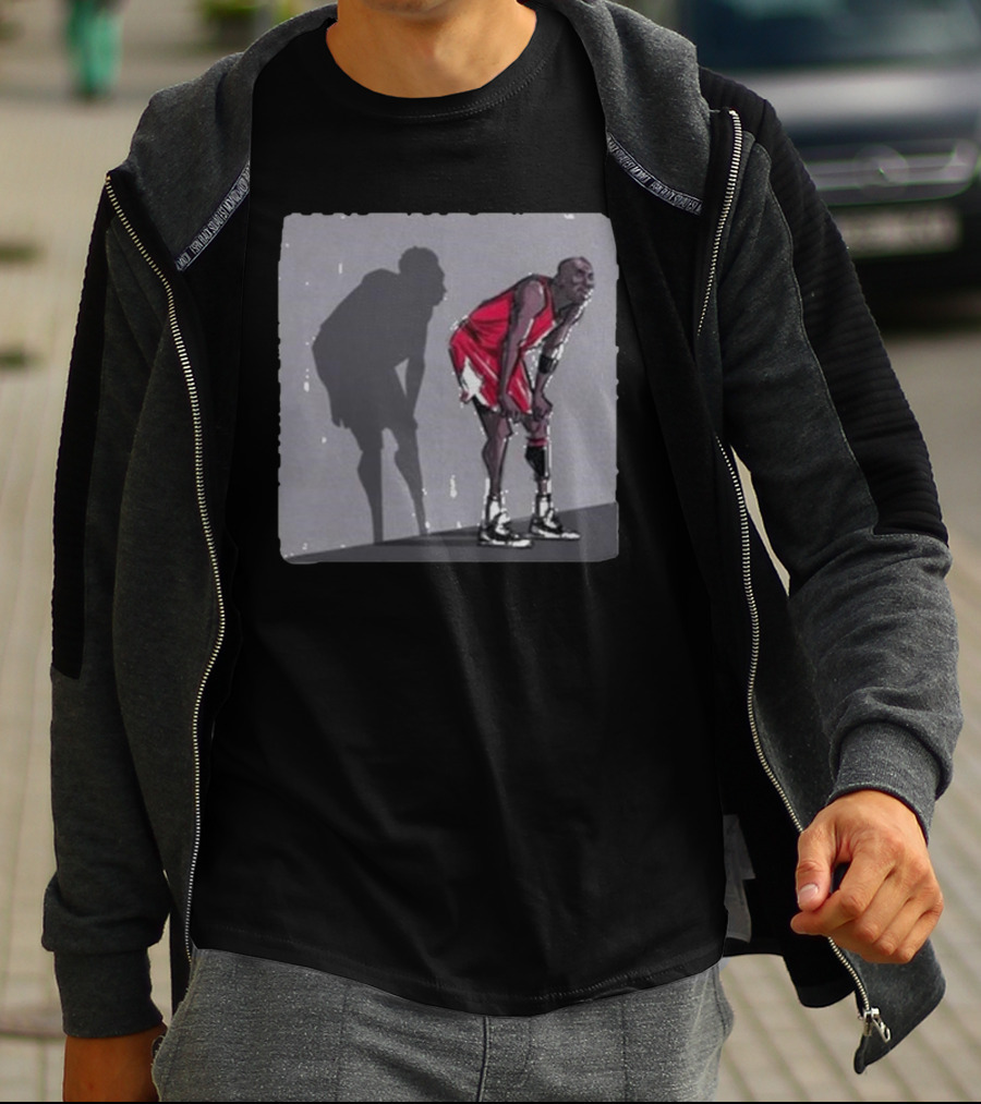 Jack Perkins Me And My Shadow Basketball Legend Icon Shadow T-Shirt
