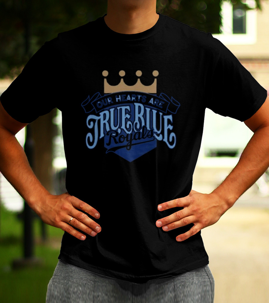 Bring Out The Blue Our Hearts Are True KC Royals Giveaway T-Shirt