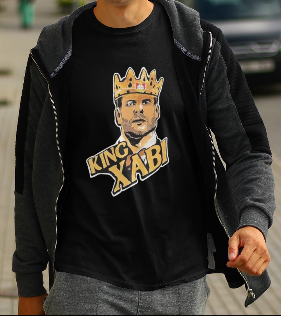 King Xabi Bayer Leverkusen Coach Icon With Crown T-Shirt