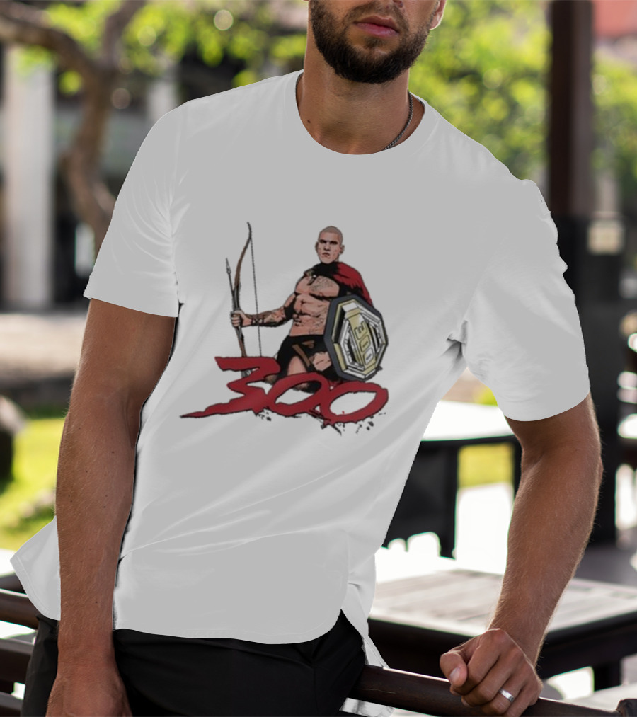 Alex Pereira Poatan 300 Spartan Warrior With Bow And Shield T-Shirt