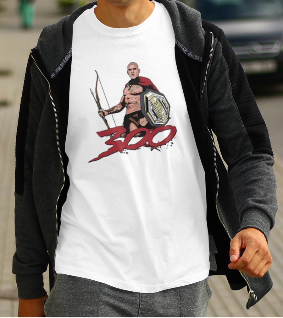 Alex Pereira Poatan 300 Spartan Warrior With Bow And Shield T-Shirt