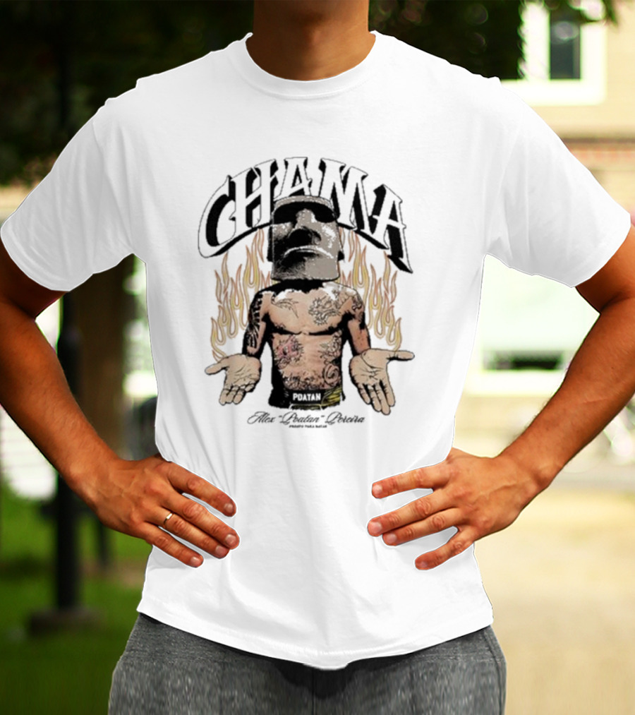 Chama Poatan Alex Poatan Pereira Pronto Para Matar Fiery Warrior Tattooed T-Shirt