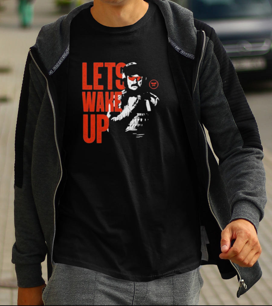 Dr Disrespect Let's Wake Up 4 1 24 Gaming Icon Red Glasses Rugged Vest T-Shirt