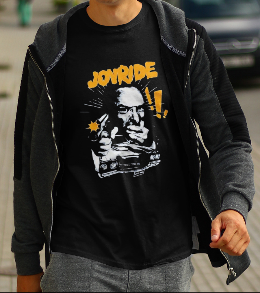 Joyride Man’s World Bold Retro Gunman Adventure T-Shirt