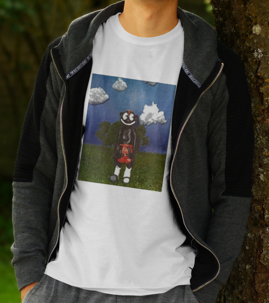 Lil Darkie Sunrise Character With Clouds And Trees T-Shirt