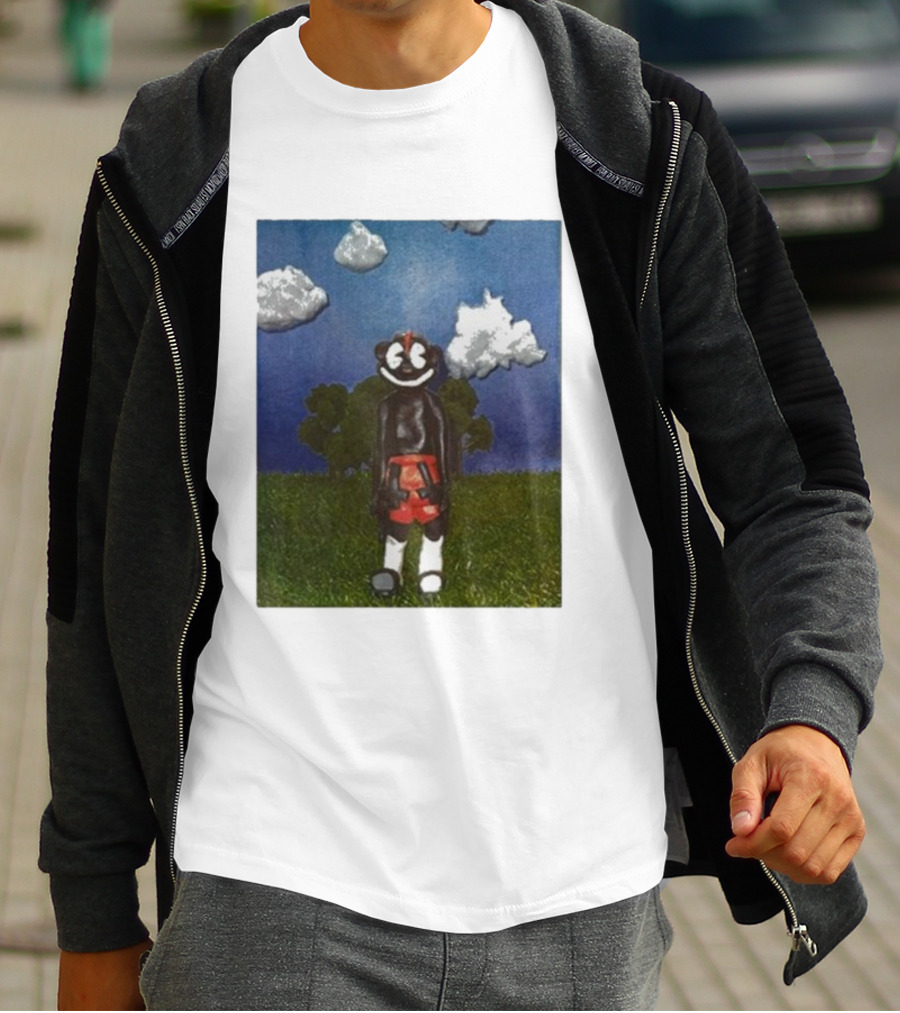 Lil Darkie Sunrise Character With Clouds And Trees T-Shirt