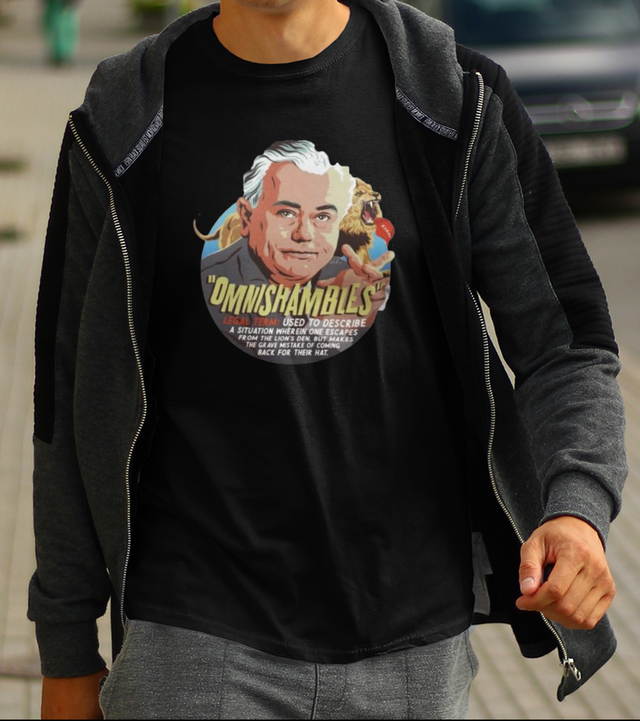 Omnishambles Legal Term Used To Describe Escaping The Lion's Den Mistake For Their Hat T-Shirt