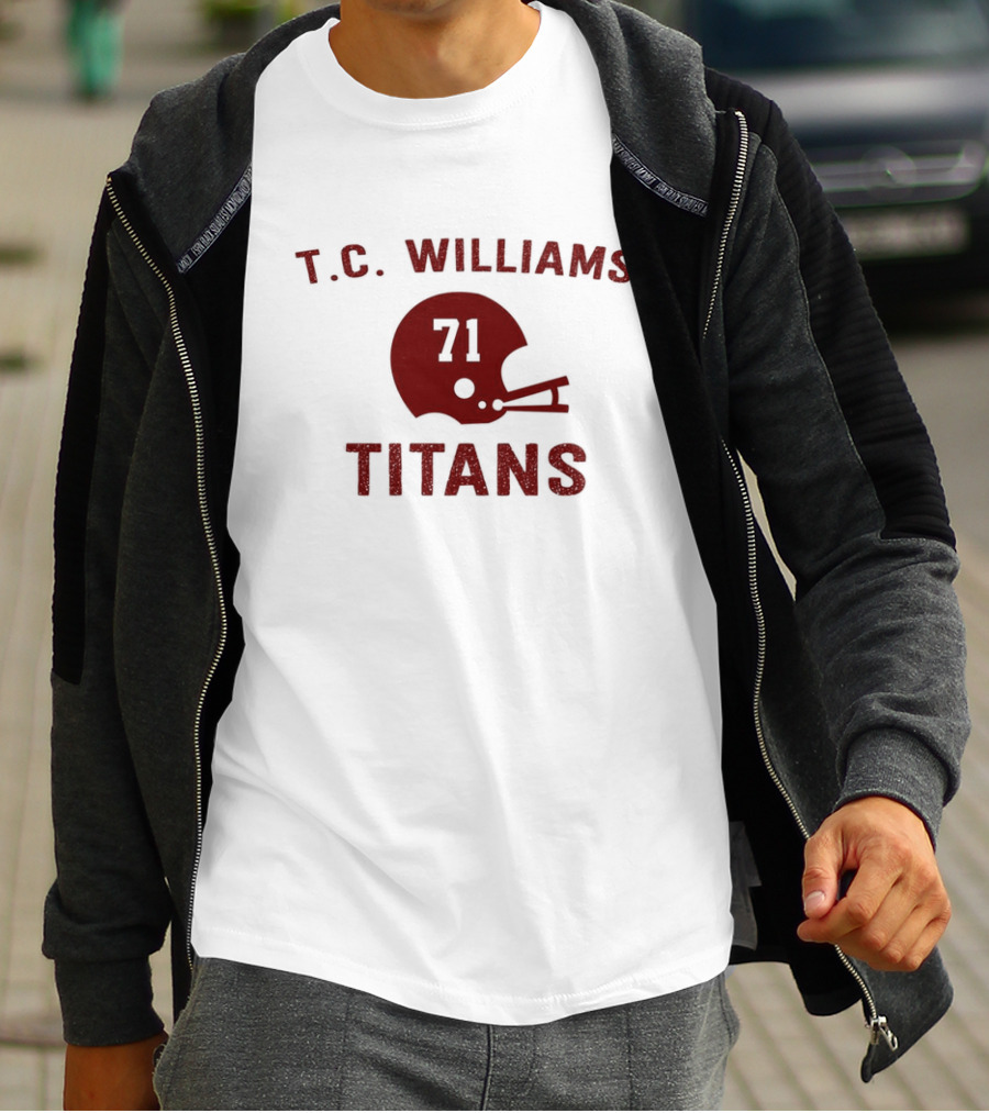 T.C. Williams Titans 71 Football Helmet T-Shirt