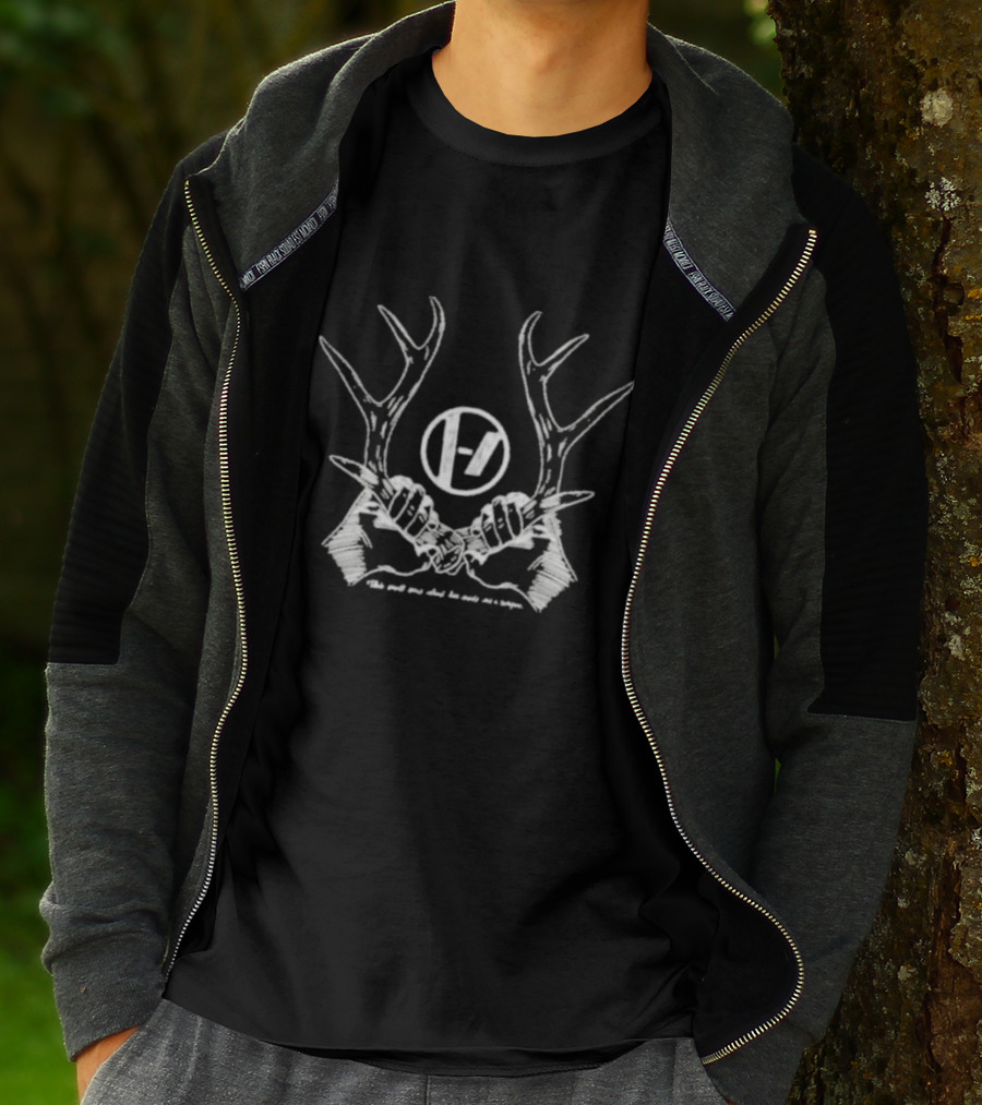Twenty One Pilots Antler Symbol With This Small Eerie Island Has Made Me A Weapon T-Shirt