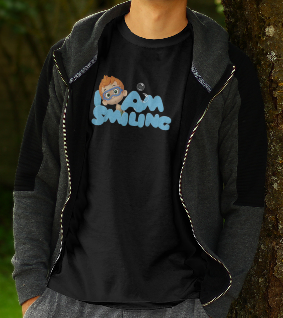 Bubble Guppies Nonny I Am Smiling Bubble Text T-Shirt