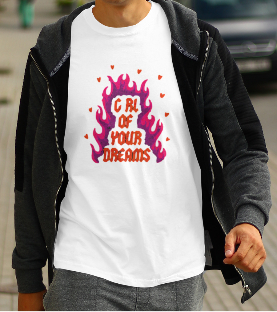 Dylan Girl Of Your Dreams Flame Hearts T-Shirt