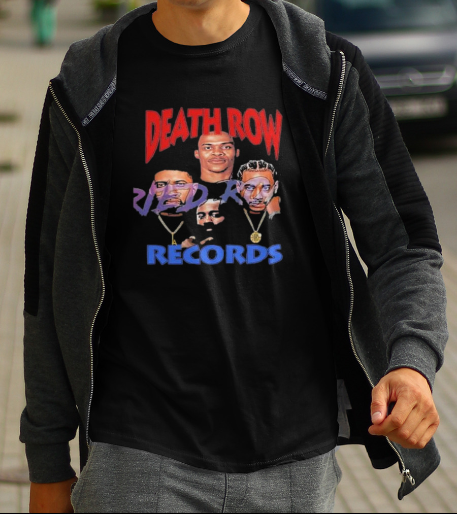 Death Row Records Russell Westbrook James Harden Paul George Kawhi Leonard Clippers T-Shirt