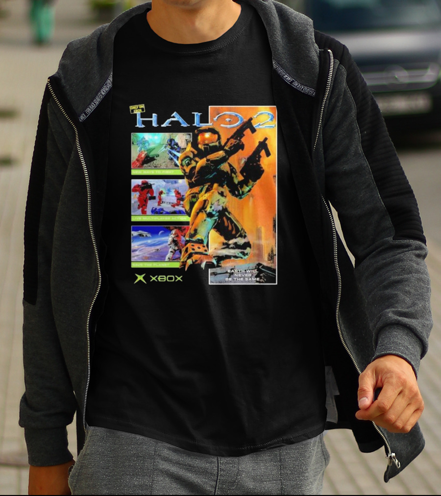 Halo 2 Master Chief Xbox Matchmaking Earth Will Never Be The Same T-Shirt