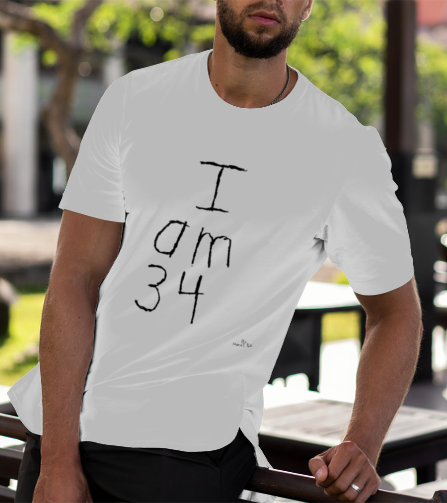 I Am 34 By Marcus Pork T-Shirt