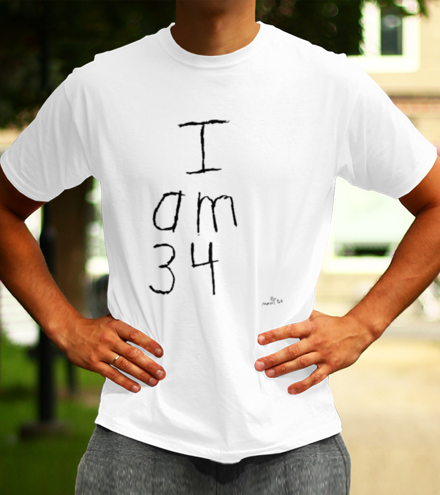 I Am 34 By Marcus Pork T-Shirt