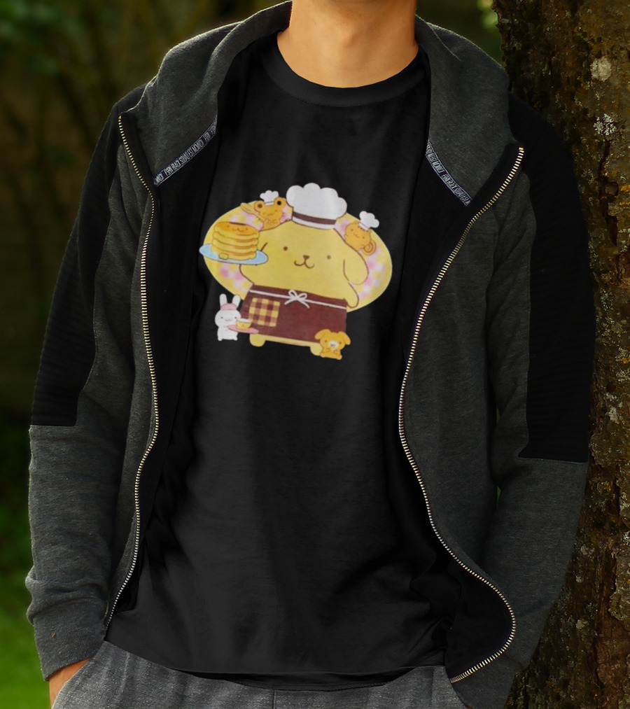 Join The Sanrio Pompompurin Pancake Chef T-Shirt