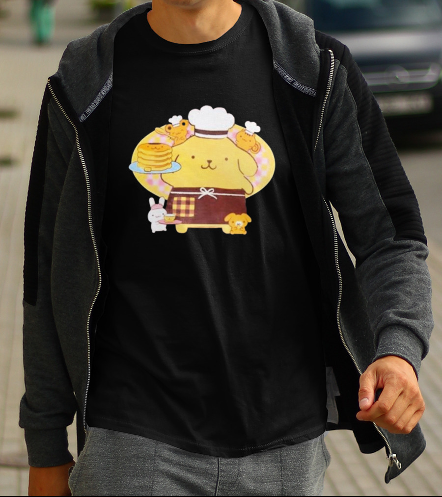 Join The Sanrio Pompompurin Pancake Chef T-Shirt