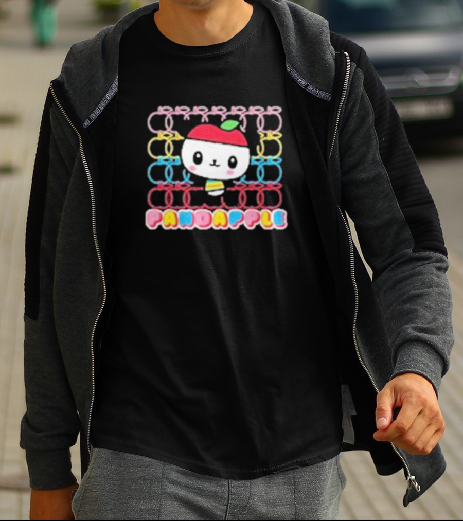 Pandapple Cute Apple Pattern Fever T-Shirt