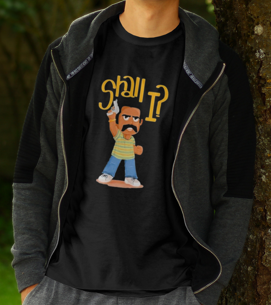Shall I Amban Aavesham Character With Gun T-Shirt