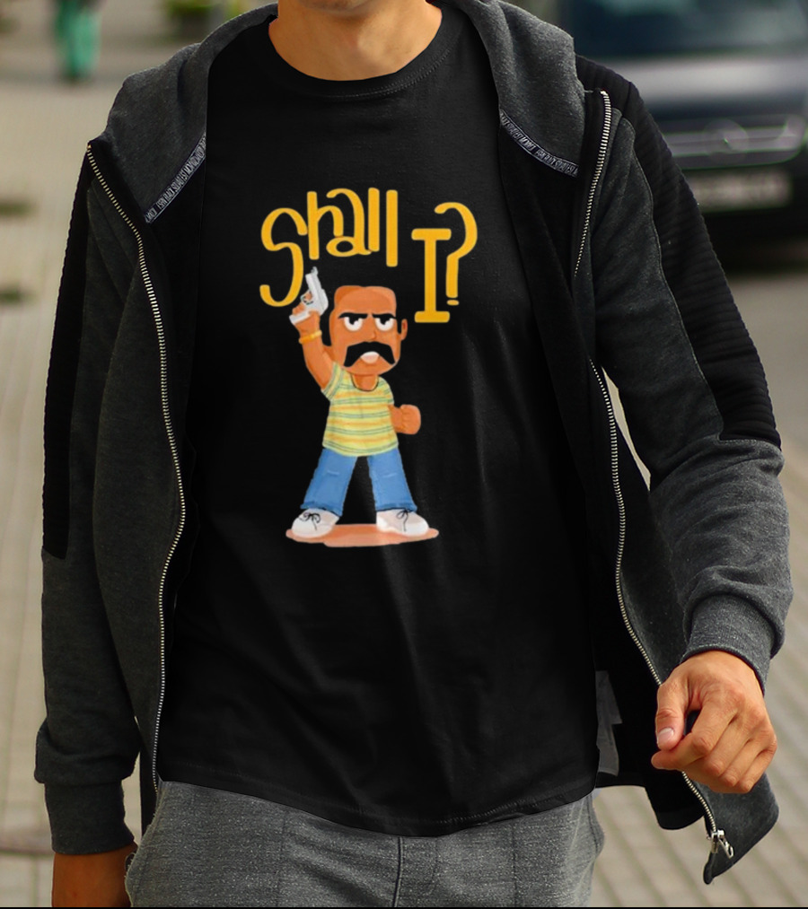 Shall I Amban Aavesham Character With Gun T-Shirt
