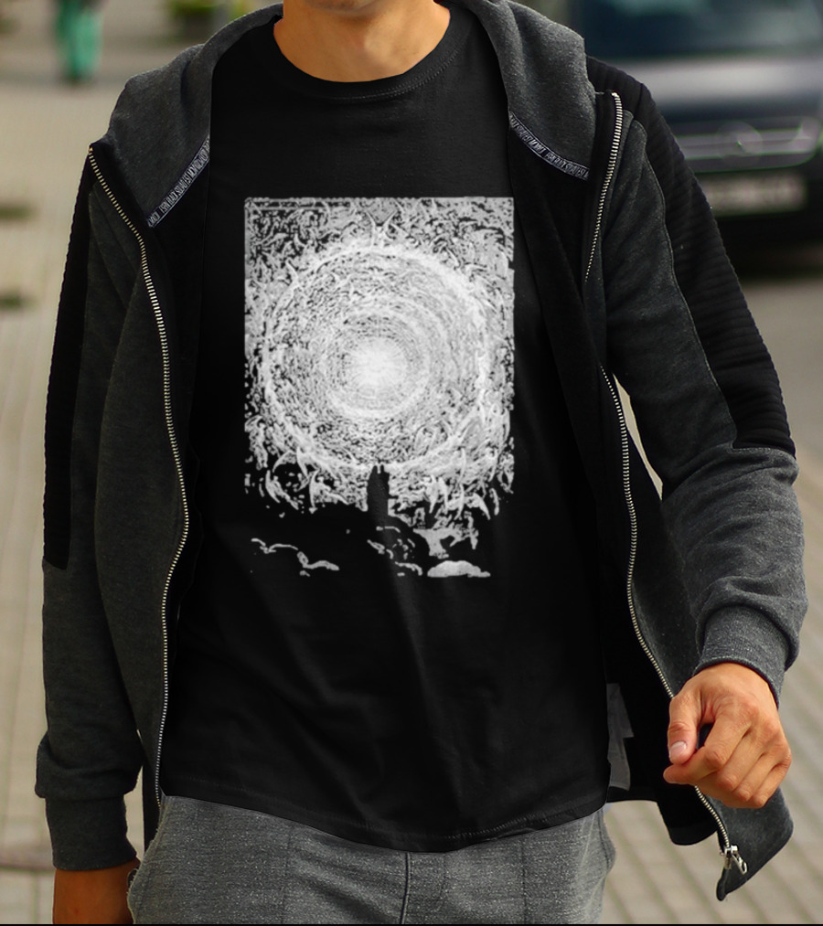 Zheani Worship The Spiritual Meat Grinder Celestial Swirling Vortex T-Shirt